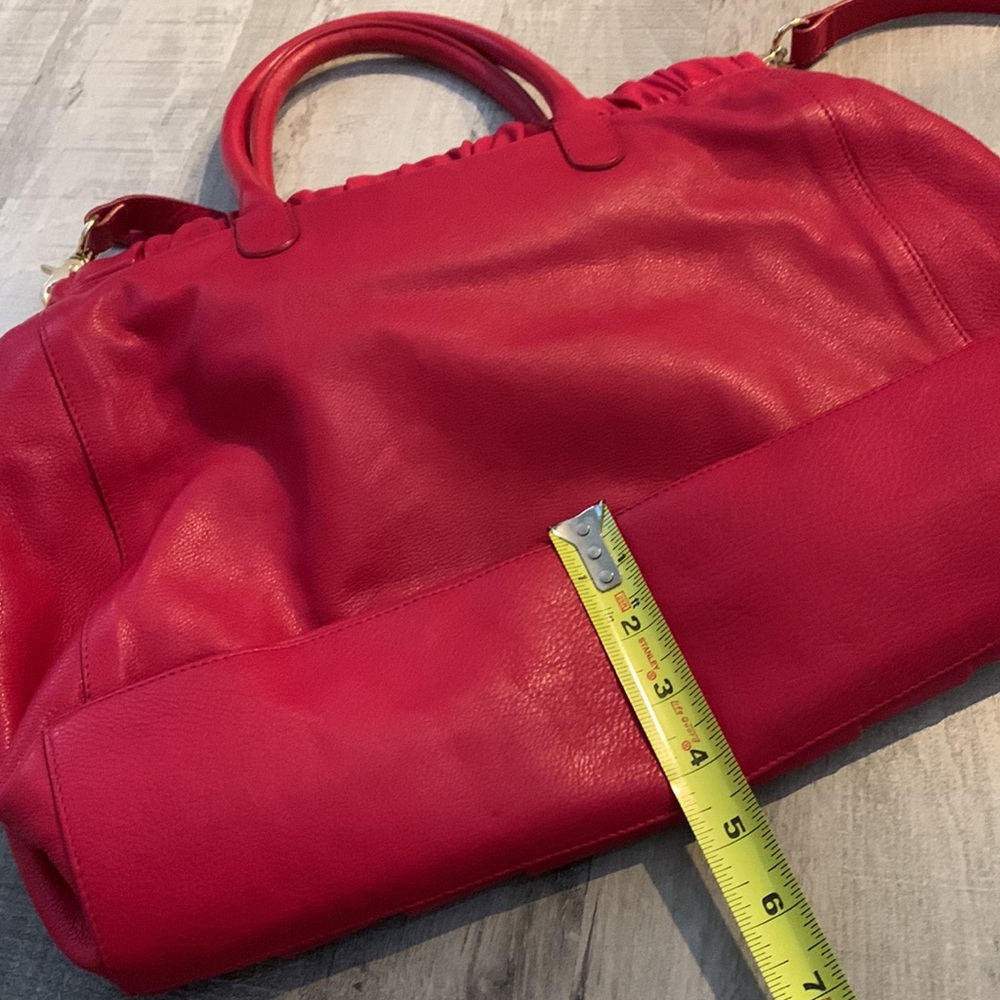 RED VALENTINO Pink/Fuschia Supple Leather Bag/Tote Elegant Large Bow Detail - Picture 12 of 14